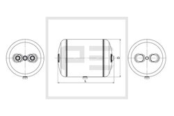 Rezervor aer sistem compresor PE Automotive 036.362-80A