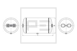 REZERVOR AER SISTEM COMPRESOR PE AUTOMOTIVE 036.368-80A - Compatibil cu MAN
