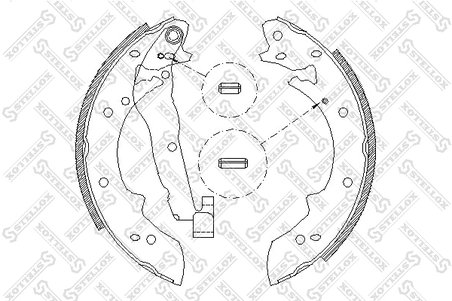 Set saboti frana Stellox 038 101-SX