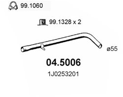 RACORD EVACUARE ASSO 04.5006 - Compatibil cu AUDI, SEAT, SKODA, VAUXHALL, VW