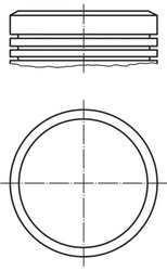 PISTON MAHLE 040 02 00 - Compatibil cu CITROEN, PEUGEOT
