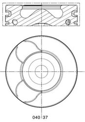 PISTON MAHLE 040 37 00 - Compatibil cu CITROEN, FIAT, FORD, FORD AUSTRALIA, LANCIA, PEUGEOT, SUZUKI, VOLVO