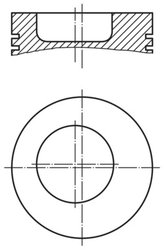 PISTON MAHLE 043 78 00 - Piesa auto compatibila cu mai multe marci