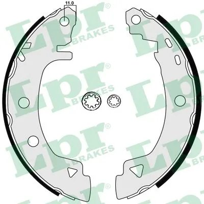 SET SABOTI FRANA LPR 04920 - Compatibil cu ALFA ROMEO, FIAT, LANCIA, RENAULT