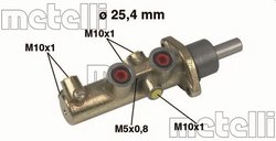 POMPA CENTRALA FRANA METELLI 05-0446 - Compatibil cu CITROEN, FIAT, PEUGEOT