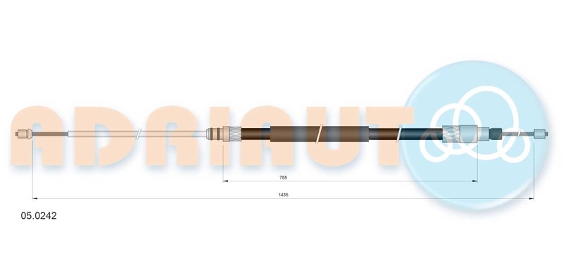 CABLU FRANA DE MANA ADRIAUTO 05.0242 - Compatibil cu BMW