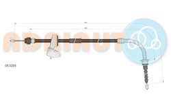 CABLU FRANA DE MANA ADRIAUTO 05.0255 - Compatibil cu MINI