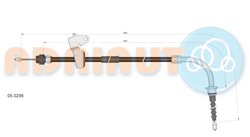 CABLU FRANA DE MANA ADRIAUTO 05.0256 - Compatibil cu MINI