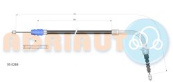 CABLU FRANA DE MANA ADRIAUTO 05.0269 - Compatibil cu MINI