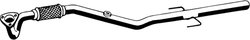RACORD EVACUARE ASMET 05.166 - Compatibil cu OPEL