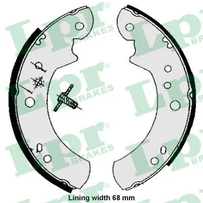 SET SABOTI FRANA LPR 05060 - Compatibil cu CARBODIES, FORD, LTI, METROCAB