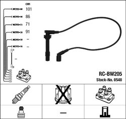 FISE BUJII NGK 0548 - Compatibil cu BMW