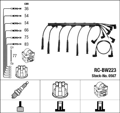 FISE BUJII NGK 0567 - Compatibil cu BMW