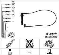 FISE BUJII NGK 0569 - Compatibil cu BMW