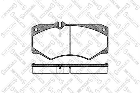 Set placute frana Stellox 058 030-SX