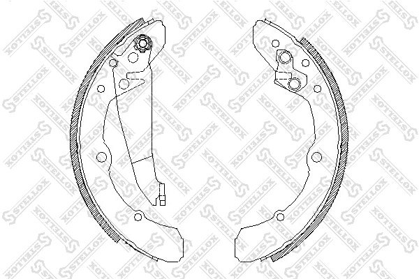 Set saboti frana Stellox 059 100-SX