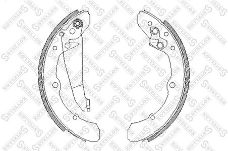 Set saboti frana Stellox 059 100-SX