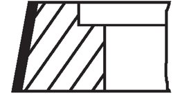 SET SEGMENTI PISTON MAHLE 061 77 N0 - Compatibil cu SCANIA