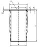 Camasa cilindru MAHLE 061 LW 00120 001