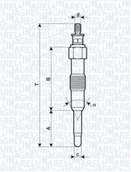 Bujie incandescenta Magneti Marelli 062581201304
