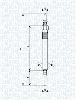 Bujie incandescenta Magneti Marelli 062900061304