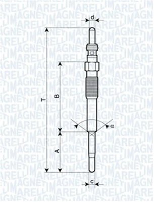 Bujie incandescenta Magneti Marelli 062900080304