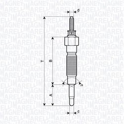Bujie incandescenta Magneti Marelli 062900132304