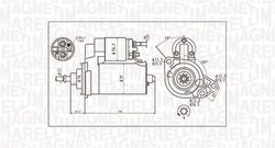 ELECTROMOTOR MAGNETI MARELLI 063720713010 - Compatibil cu AUDI, FORD, MERCEDES-BENZ, SEAT, SKODA