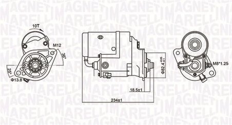 ELECTROMOTOR MAGNETI MARELLI 063721154010 - Compatibil cu TOYOTA