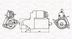ELECTROMOTOR MAGNETI MARELLI 063721050010 - Compatibil cu FORD