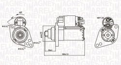 ELECTROMOTOR MAGNETI MARELLI 063721294010 - Compatibil cu AUDI, SEAT, SKODA, VW