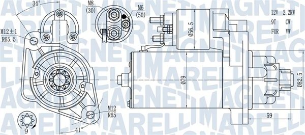 ELECTROMOTOR MAGNETI MARELLI 063721378010 - Compatibil cu VW