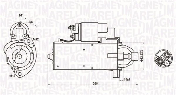 ELECTROMOTOR MAGNETI MARELLI 063721423010 - Compatibil cu AUDI, SEAT, VW