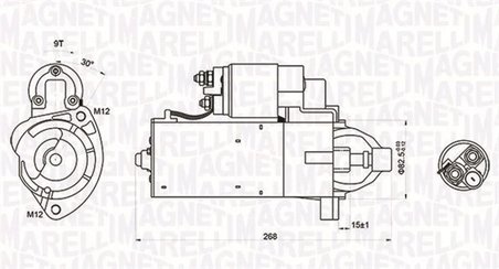 ELECTROMOTOR MAGNETI MARELLI 063721423010 - Compatibil cu AUDI, SEAT, VW