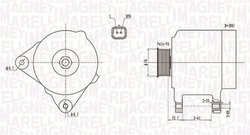 ALTERNATOR MAGNETI MARELLI 063731824010 - Compatibil cu NISSAN, OPEL, RENAULT