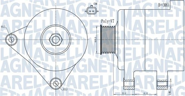 ALTERNATOR MAGNETI MARELLI 063731936010 - Compatibil cu RENAULT