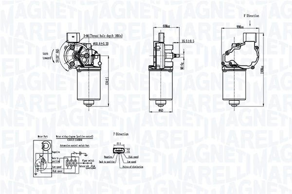 Motor stergator Magneti Marelli 064046206010