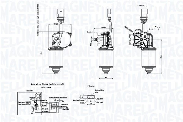 Motor stergator Magneti Marelli 064053012010