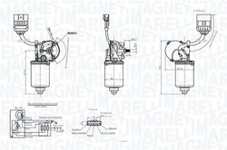 MOTOR STERGATOR MAGNETI MARELLI 064300420010 - Compatibil cu OPEL