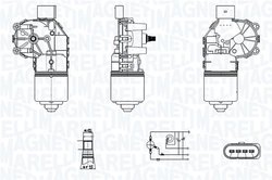 Motor stergator Magneti Marelli 064350006010