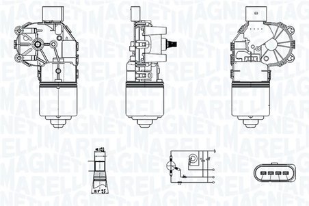 MOTOR STERGATOR MAGNETI MARELLI 064350006010 - Compatibil cu FORD