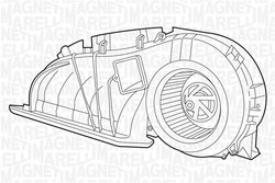 Ventilator habitaclu Magneti Marelli 069401324010