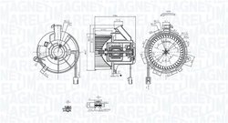 Ventilator habitaclu Magneti Marelli 069412290010