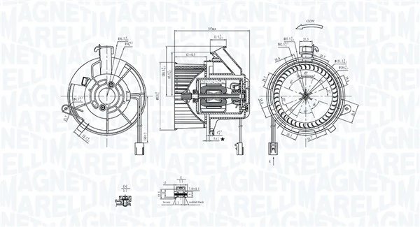 Ventilator habitaclu Magneti Marelli 069412290010