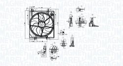 Ventilator radiator racire Magneti Marelli 069422787010