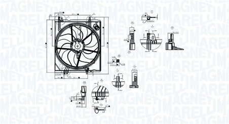 Ventilator radiator racire Magneti Marelli 069422787010