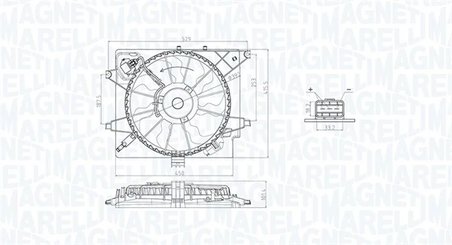 Ventilator radiator racire Magneti Marelli 069422789010