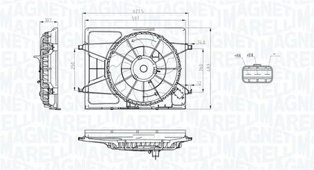 Ventilator radiator racire Magneti Marelli 069422796010