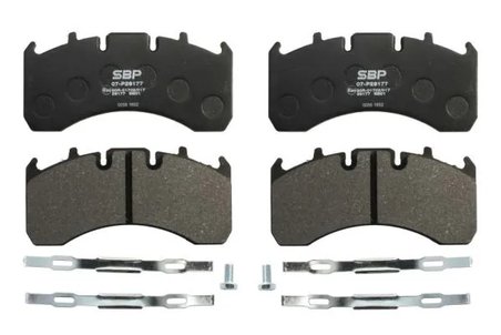 SET PLACUTE FRANA SBP 07-P29177 - Compatibil cu RENAULT TRUCKS, VOLVO