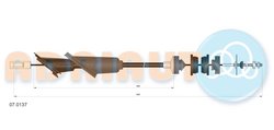 CABLU AMBREIAJ ADRIAUTO 07.0137 - Compatibil cu CITROEN